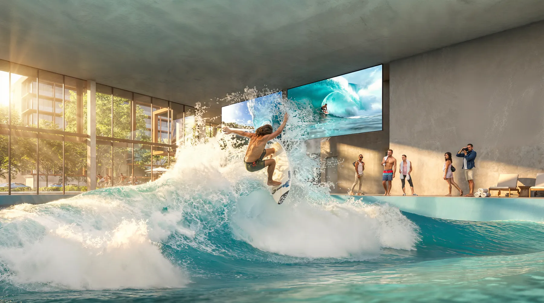 Piscina de surf indoor
