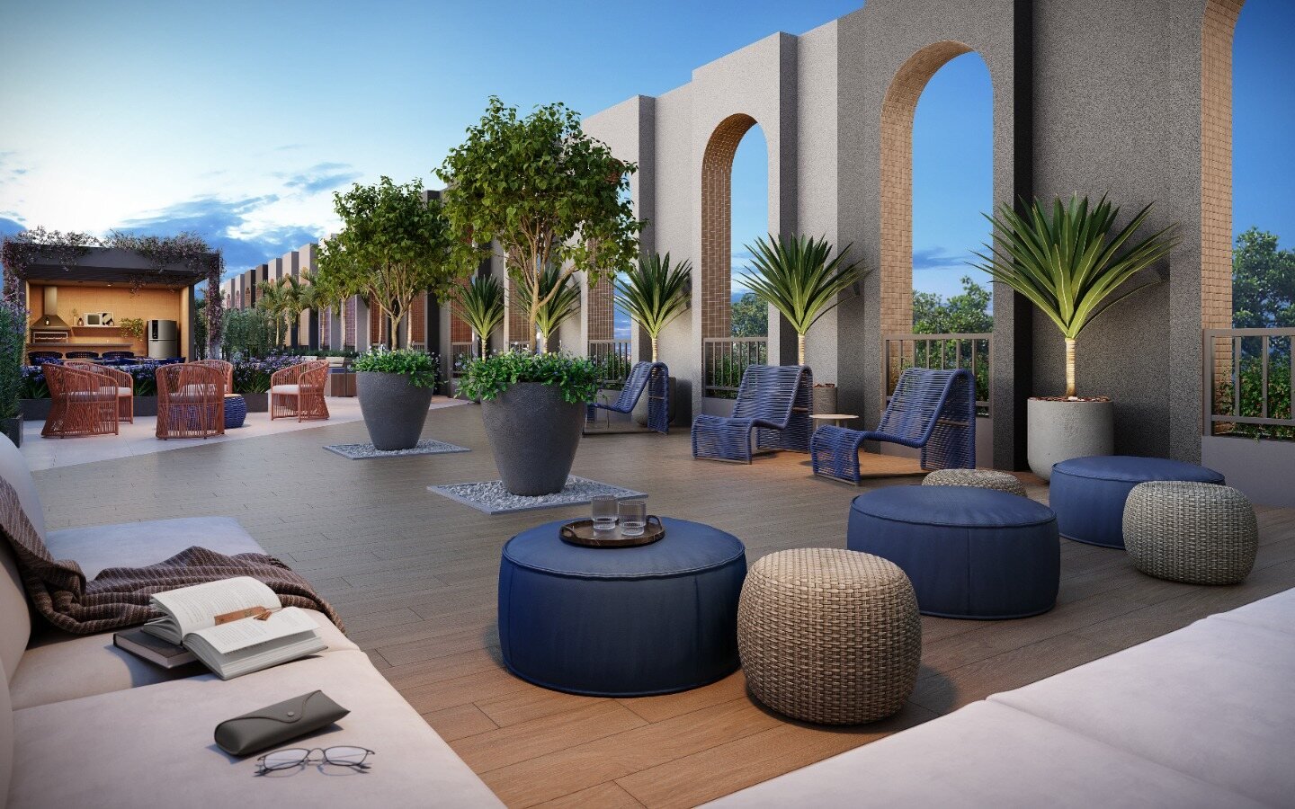 Rooftop lounge