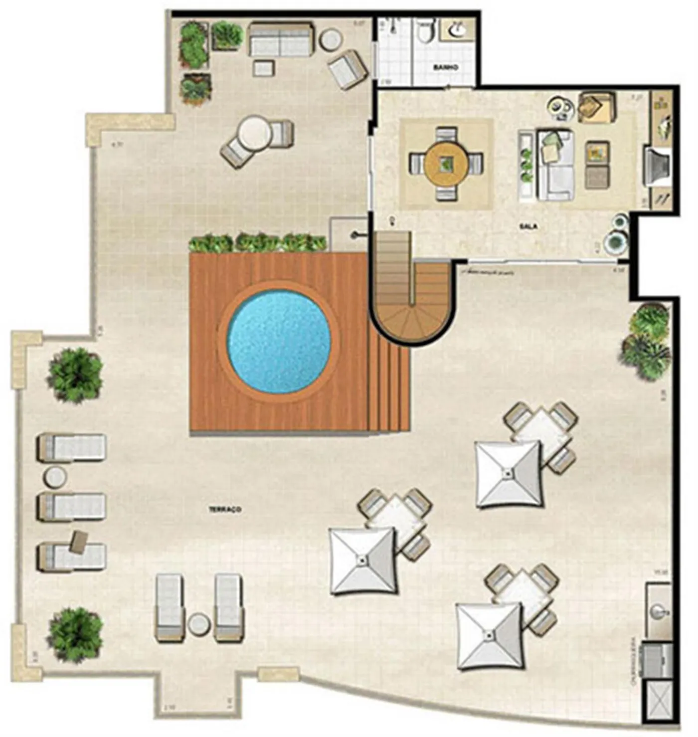 Planta do Atmosfera Condominium Park