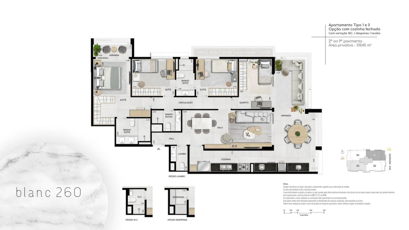 Planta do Blanc 260