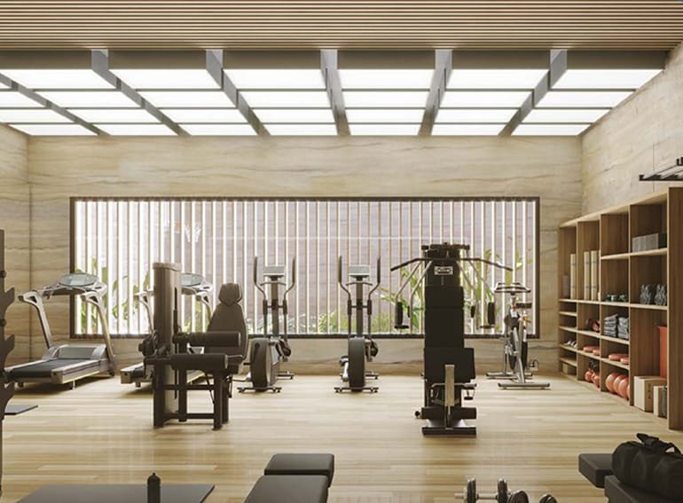 Espaço fitness do Canto Mar