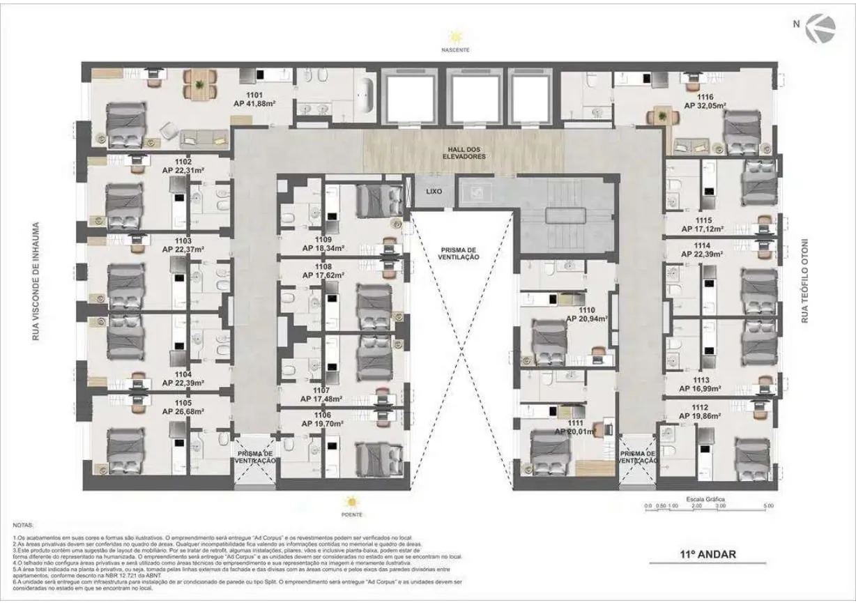 Planta do Casa Mauá Residencial