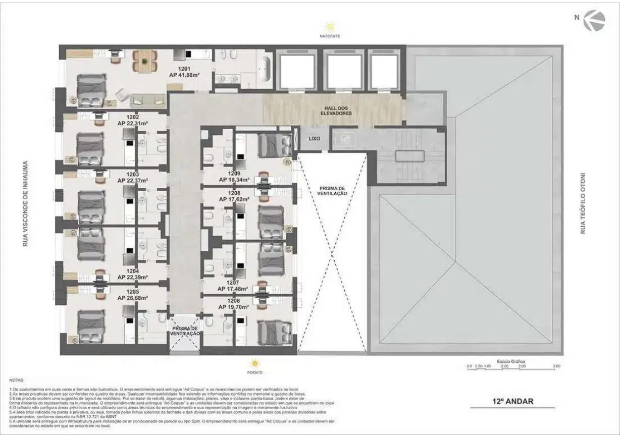 Planta do Casa Mauá Residencial