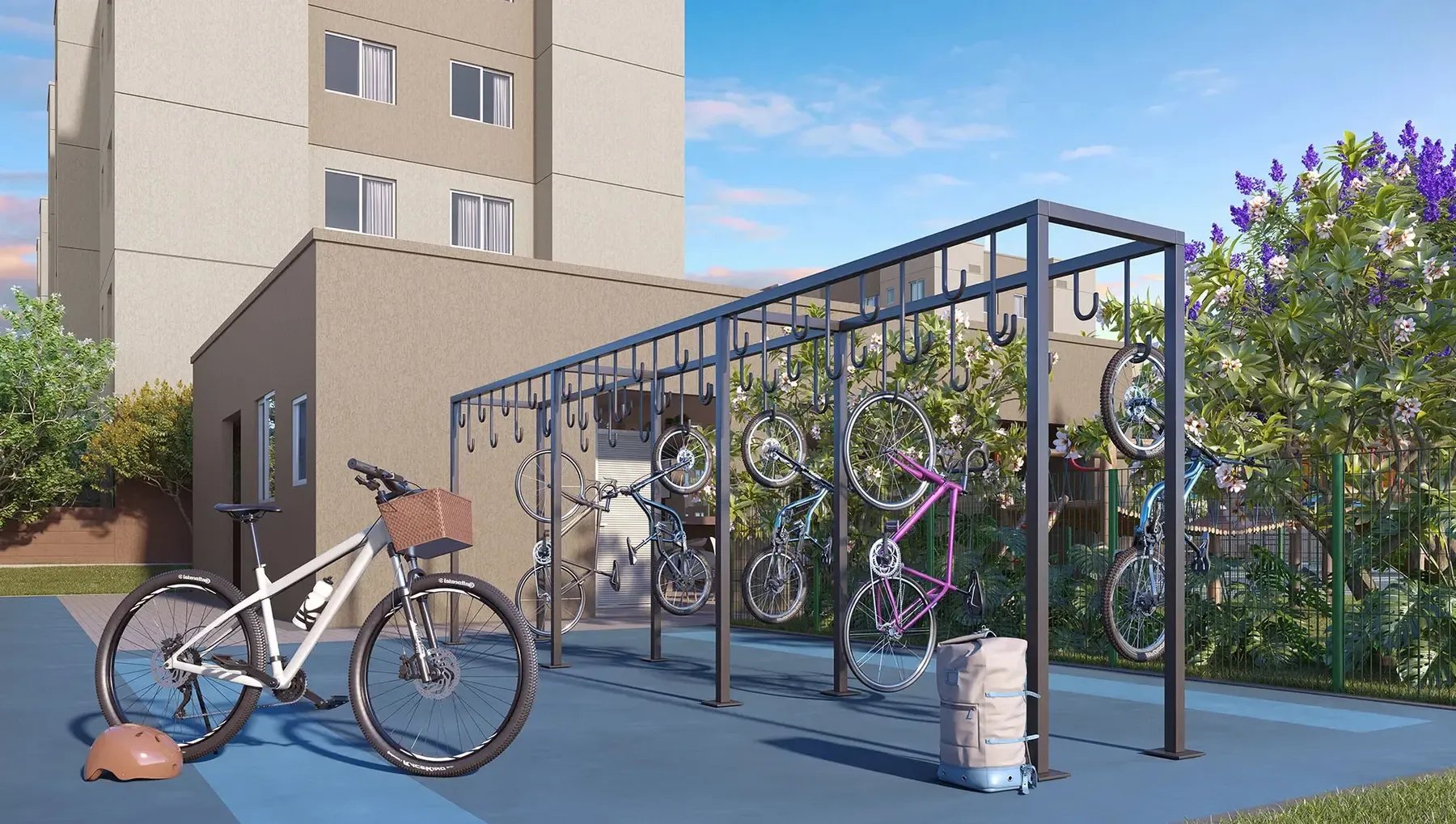Bicicletario do Nova Caxias UP