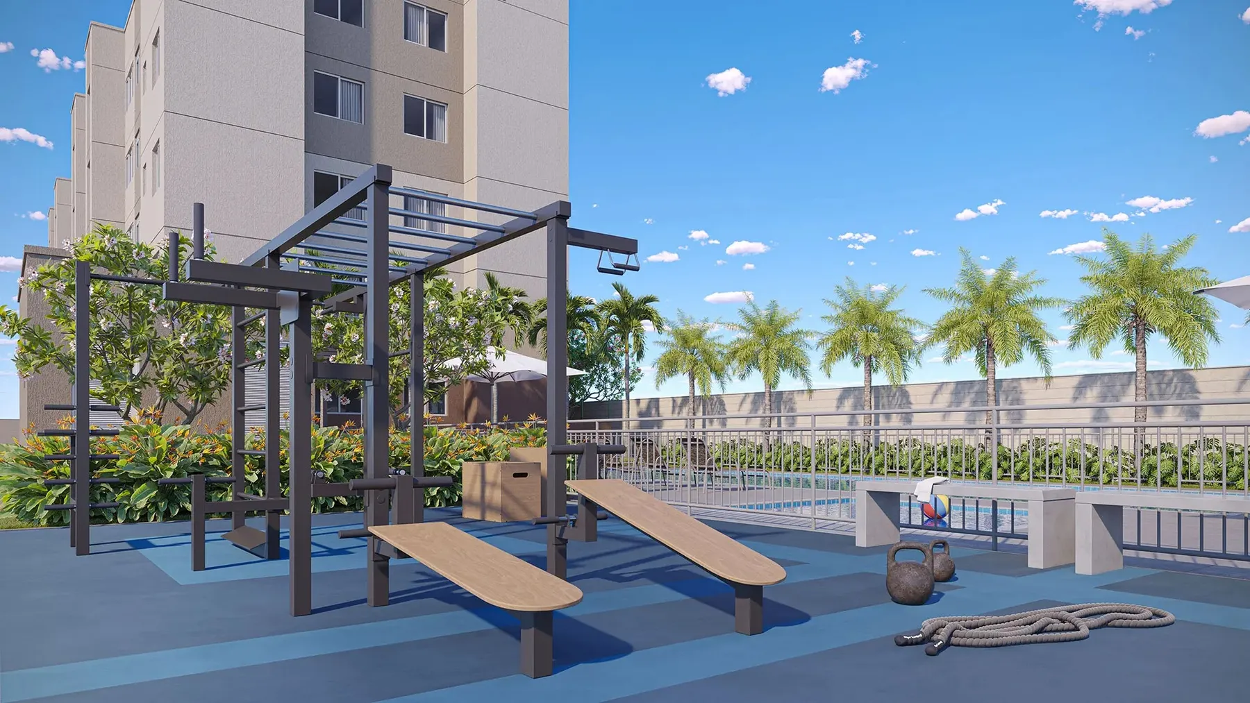 Fitness externo do Nova Caxias UP