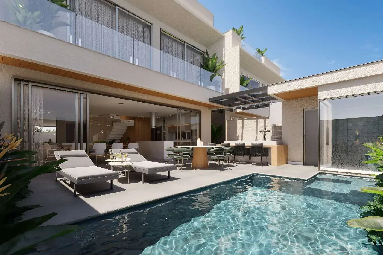 Piscina e gourmet de uma casa do Collection Alameda