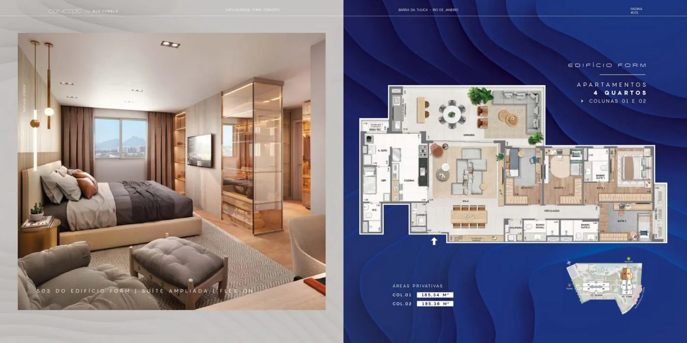 Planta do Concept by RJZ Cyrela
