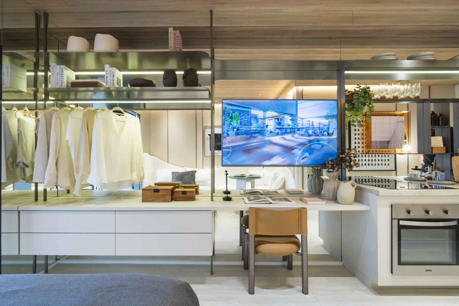 Apartamento decorado do Connect Square