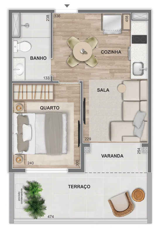 Planta do Connect Square