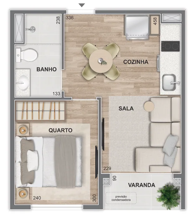 Planta do Connect Square