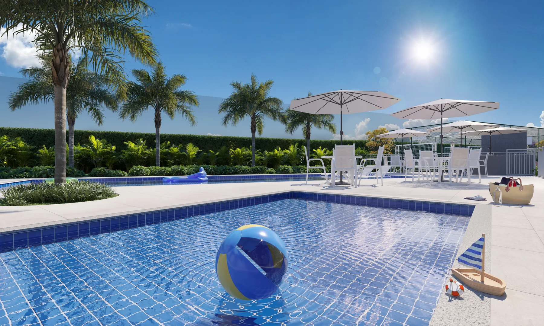 Piscina infantil do Conquista Norte Club - Direcional Rio de Janeiro