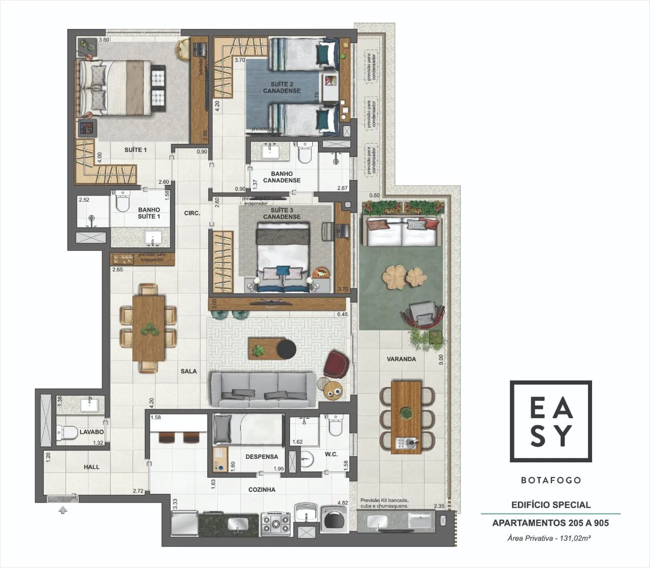 Planta do Easy Botafogo: Planta 2