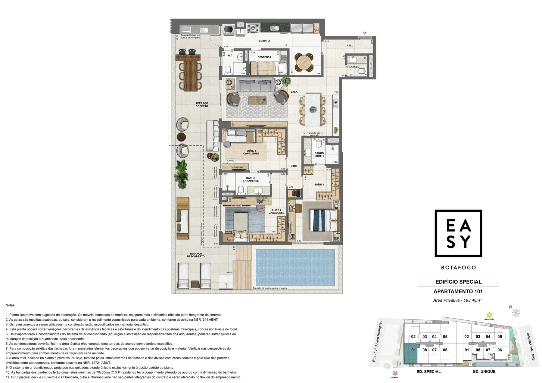 Planta do Easy Botafogo: Planta 6
