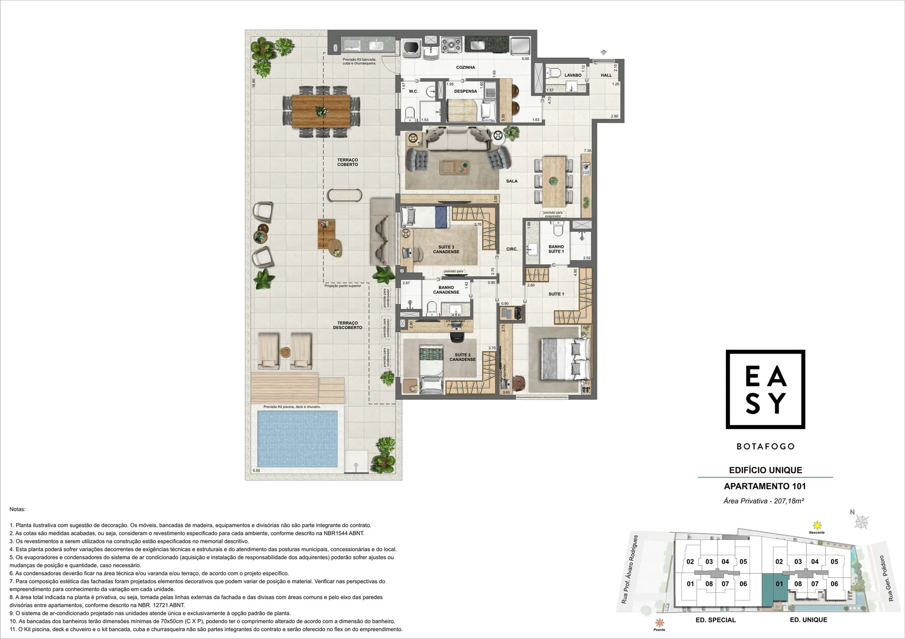 Planta do Easy Botafogo: Planta 7
