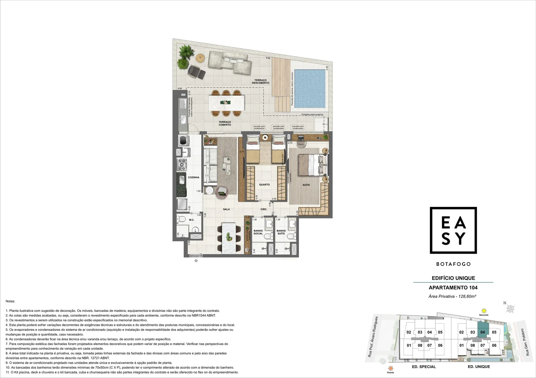 Planta do Easy Botafogo: Planta 12