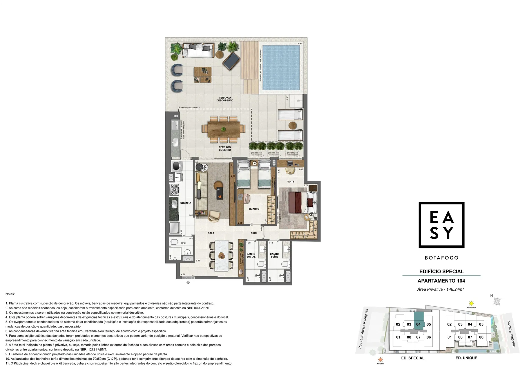 Planta do Easy Botafogo: Planta 13
