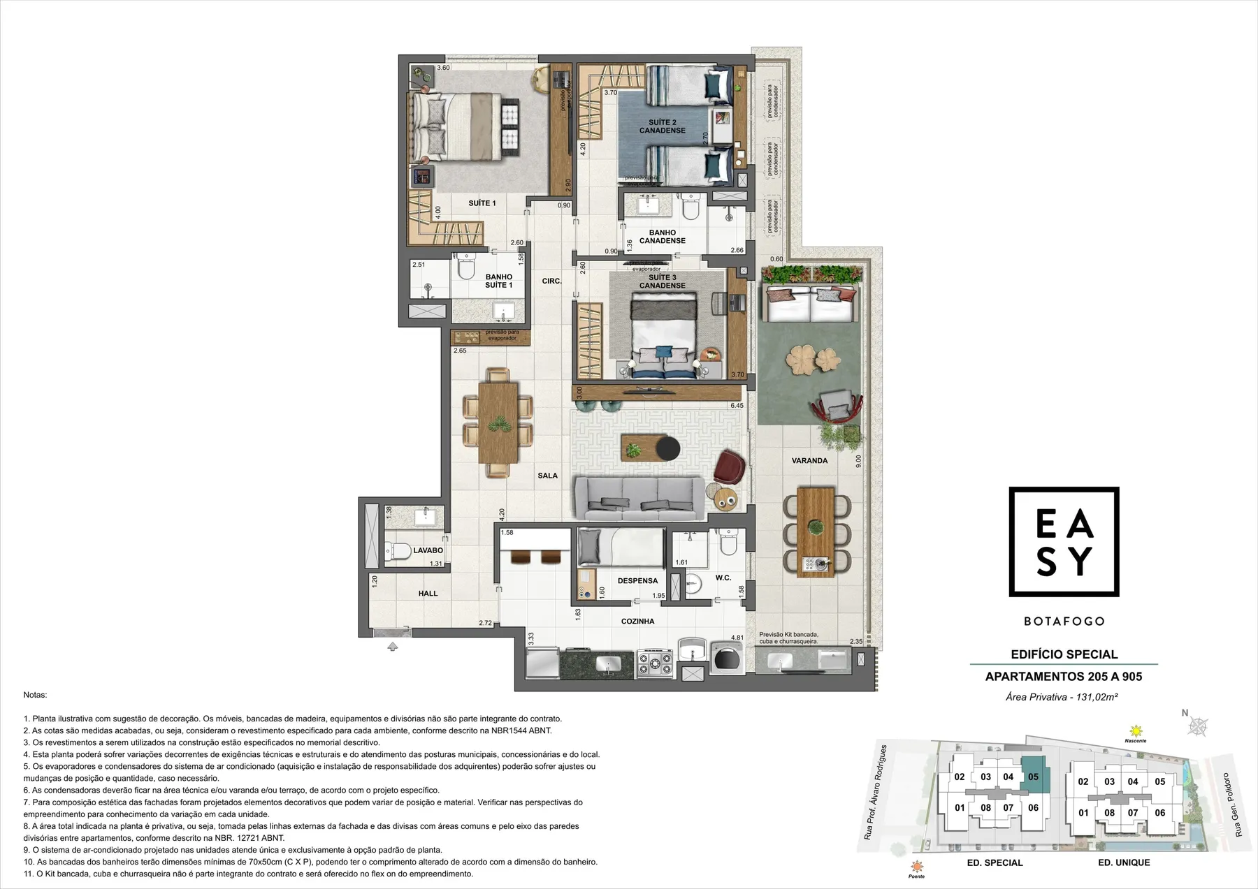 Planta do Easy Botafogo: Planta 36