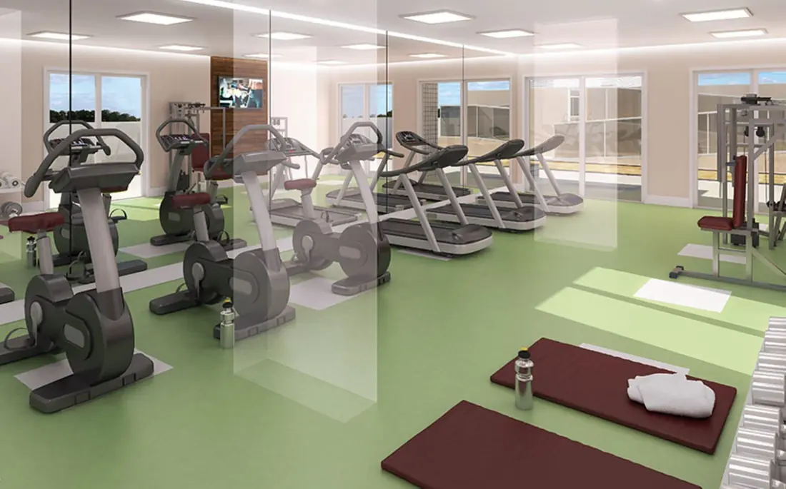 Espaço fitness do Expand Residences