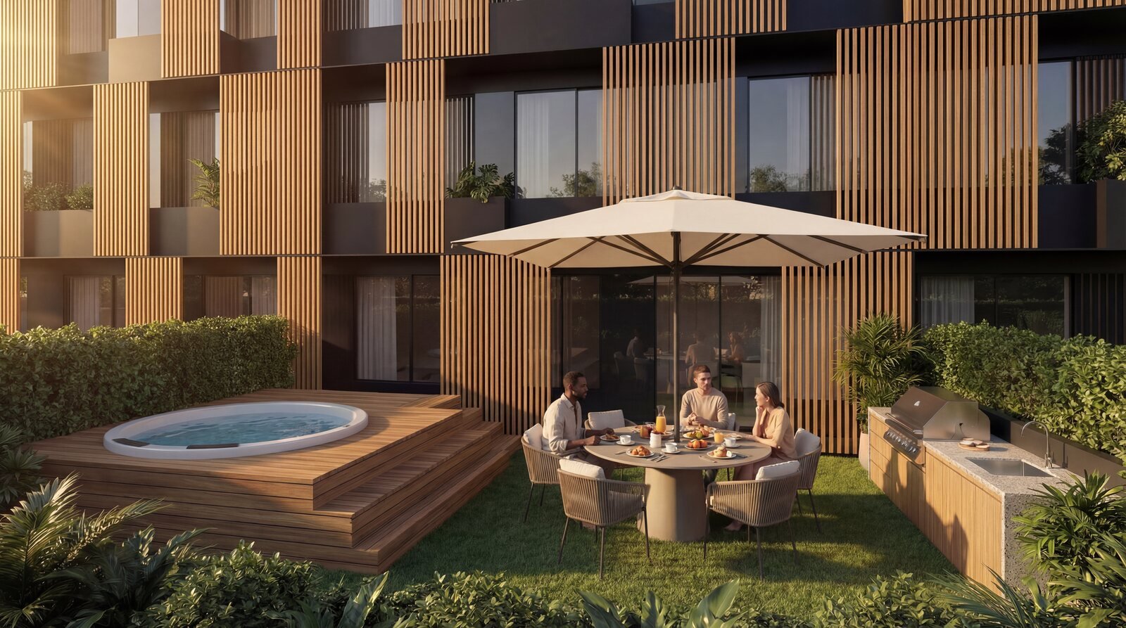 Garden com terraço