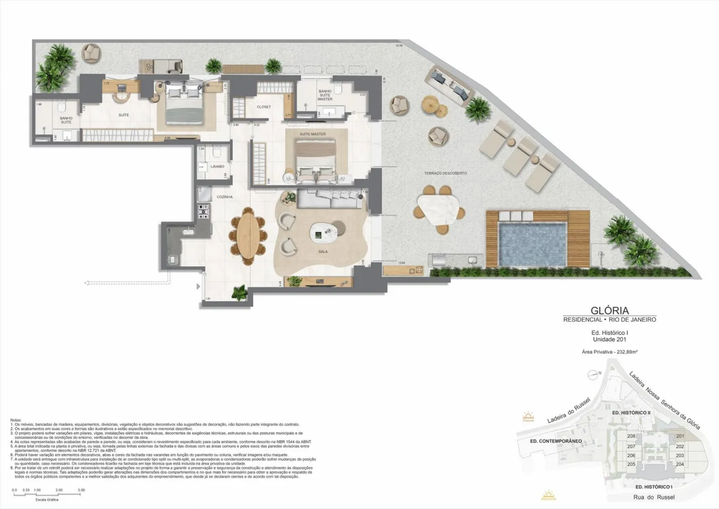 Planta do Gloria Residencial