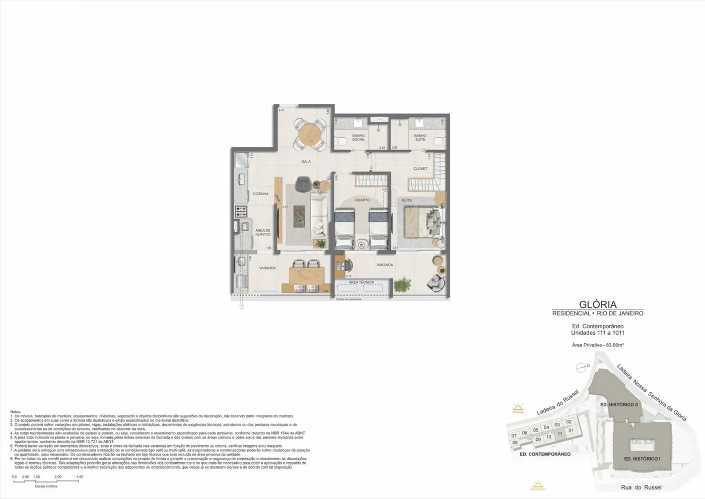 Planta do Gloria Residencial