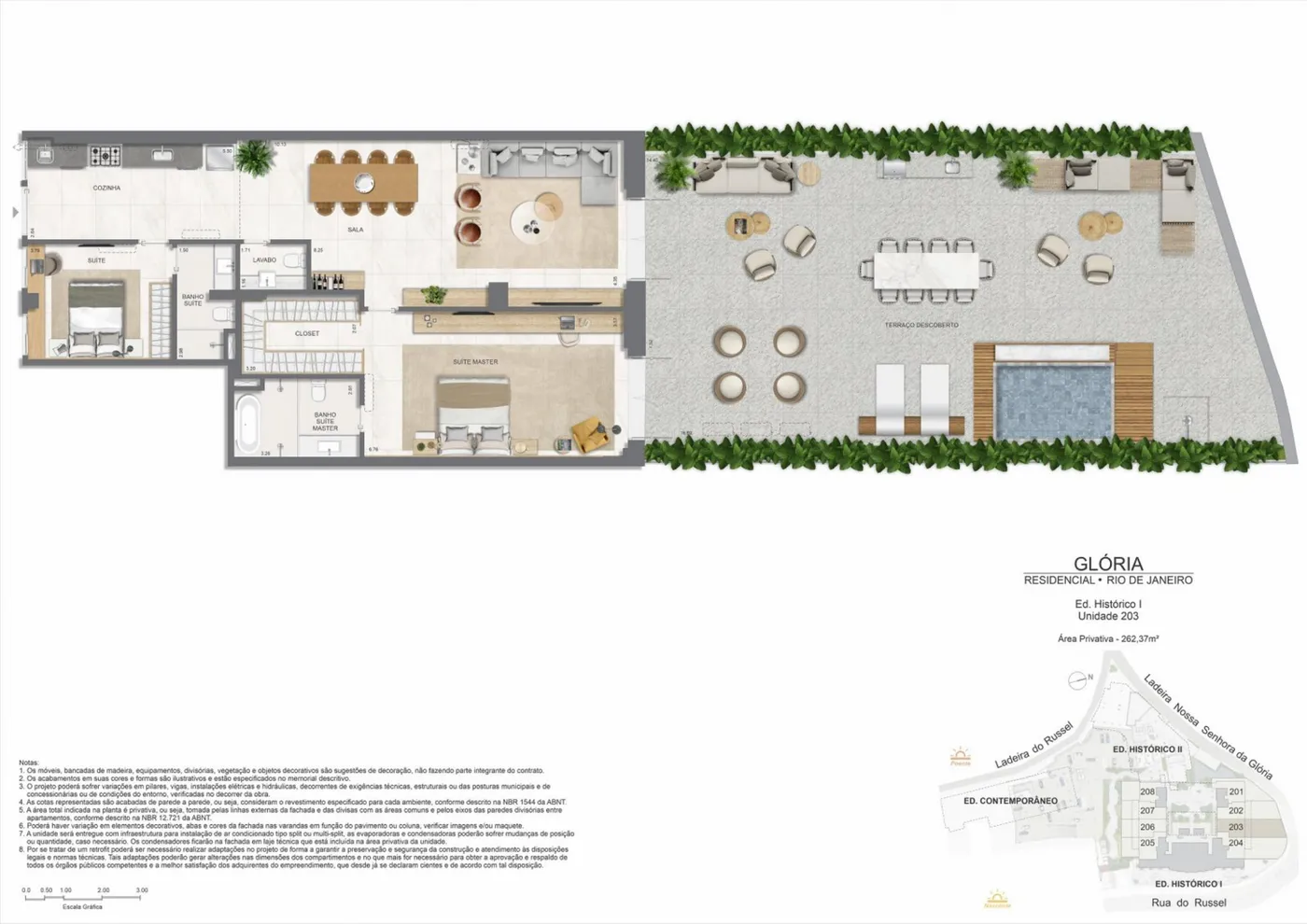 Planta do Gloria Residencial