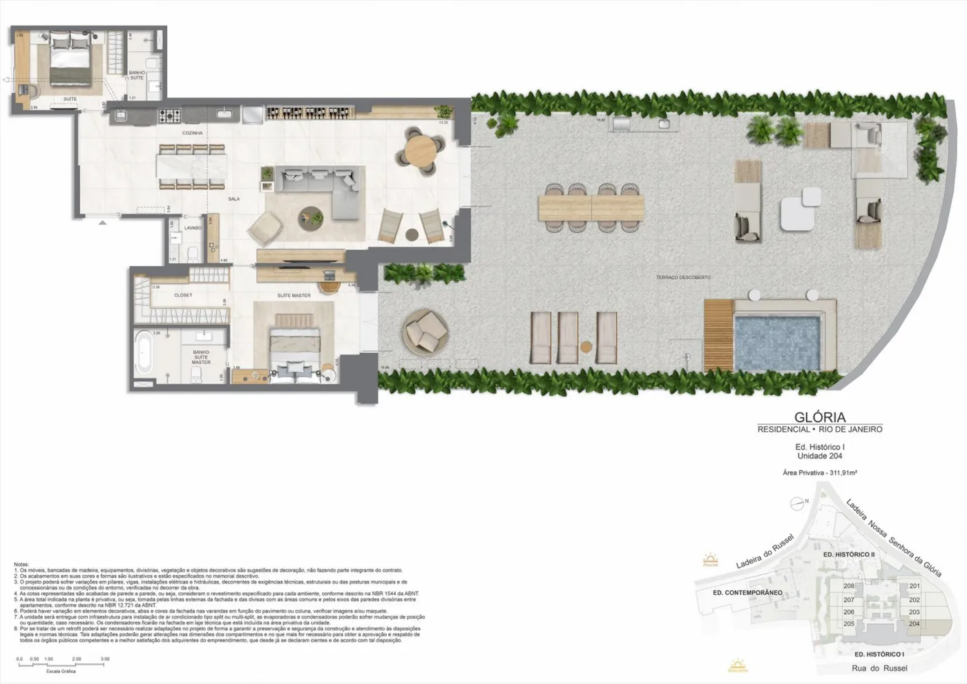 Planta do Gloria Residencial