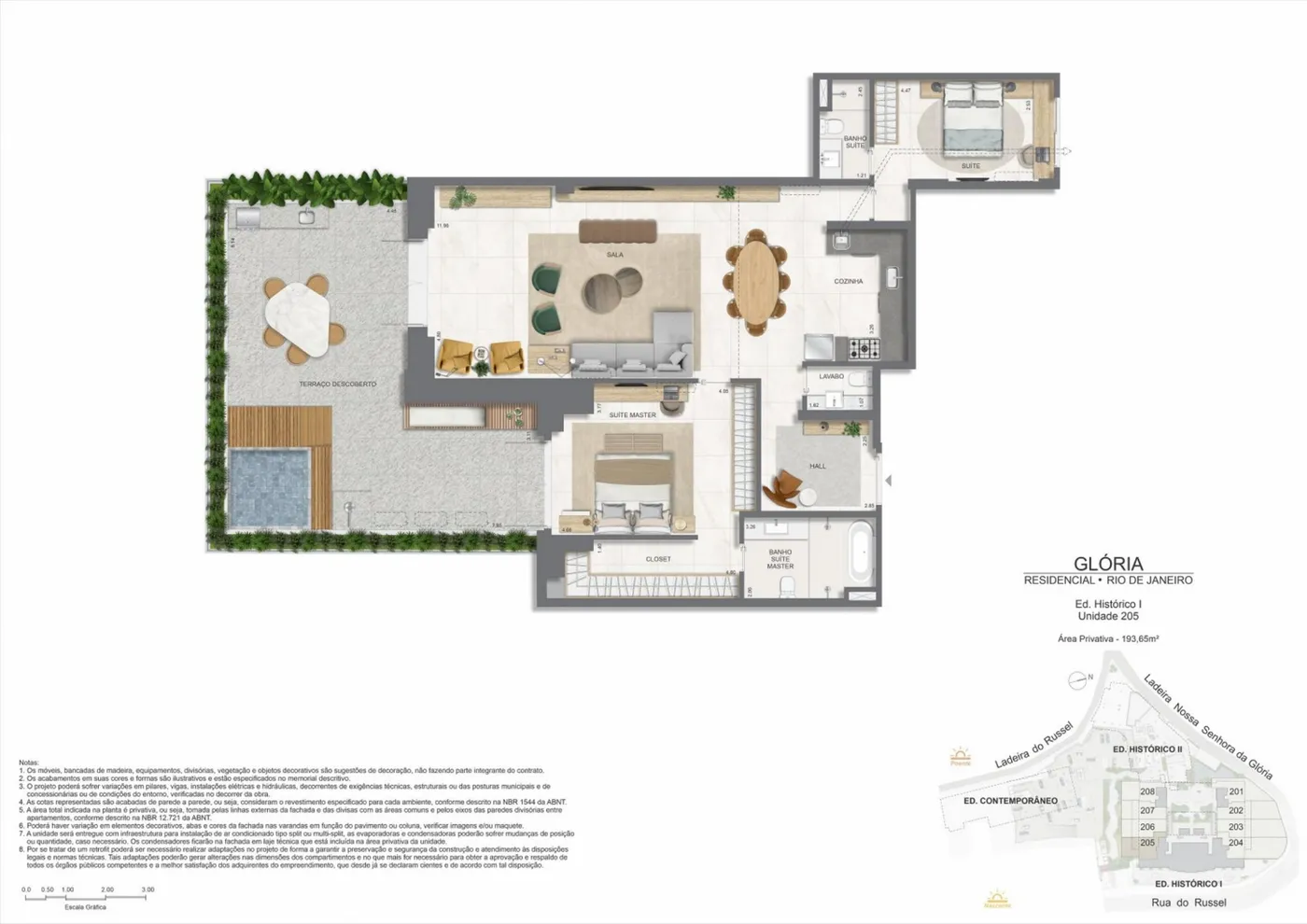 Planta do Gloria Residencial