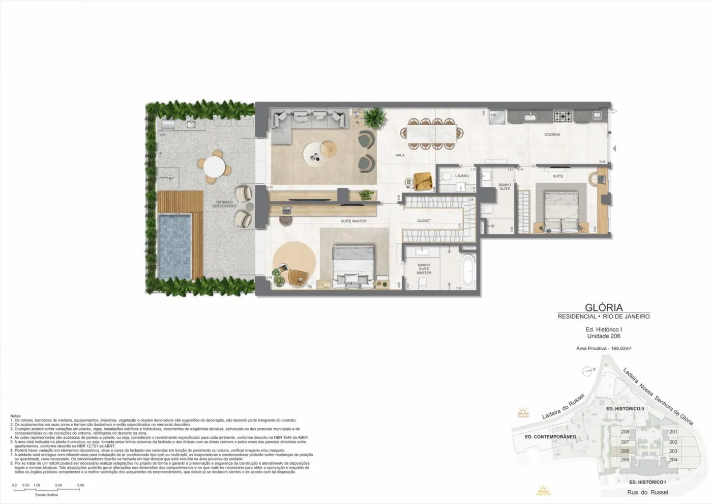 Planta do Gloria Residencial