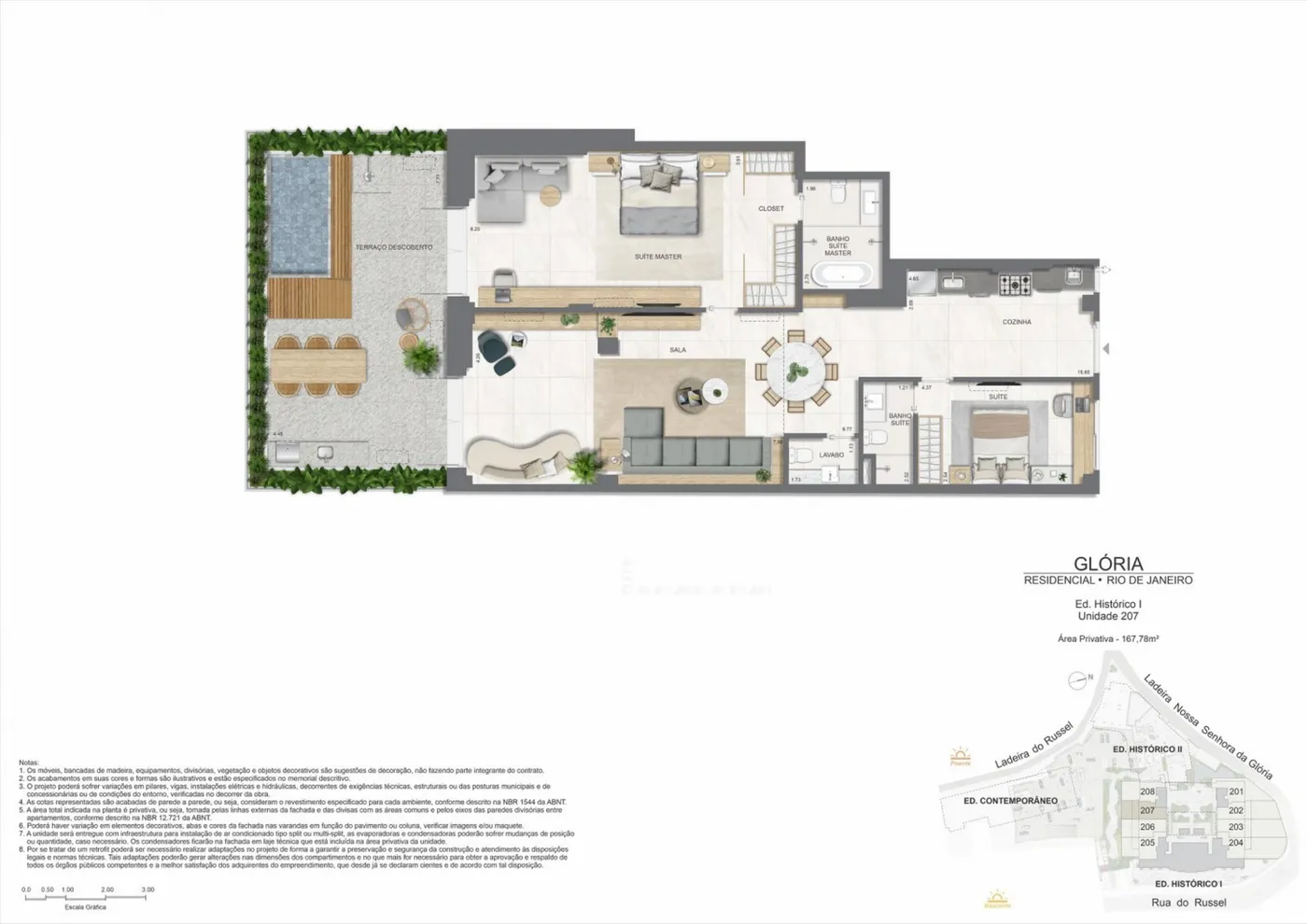 Planta do Gloria Residencial