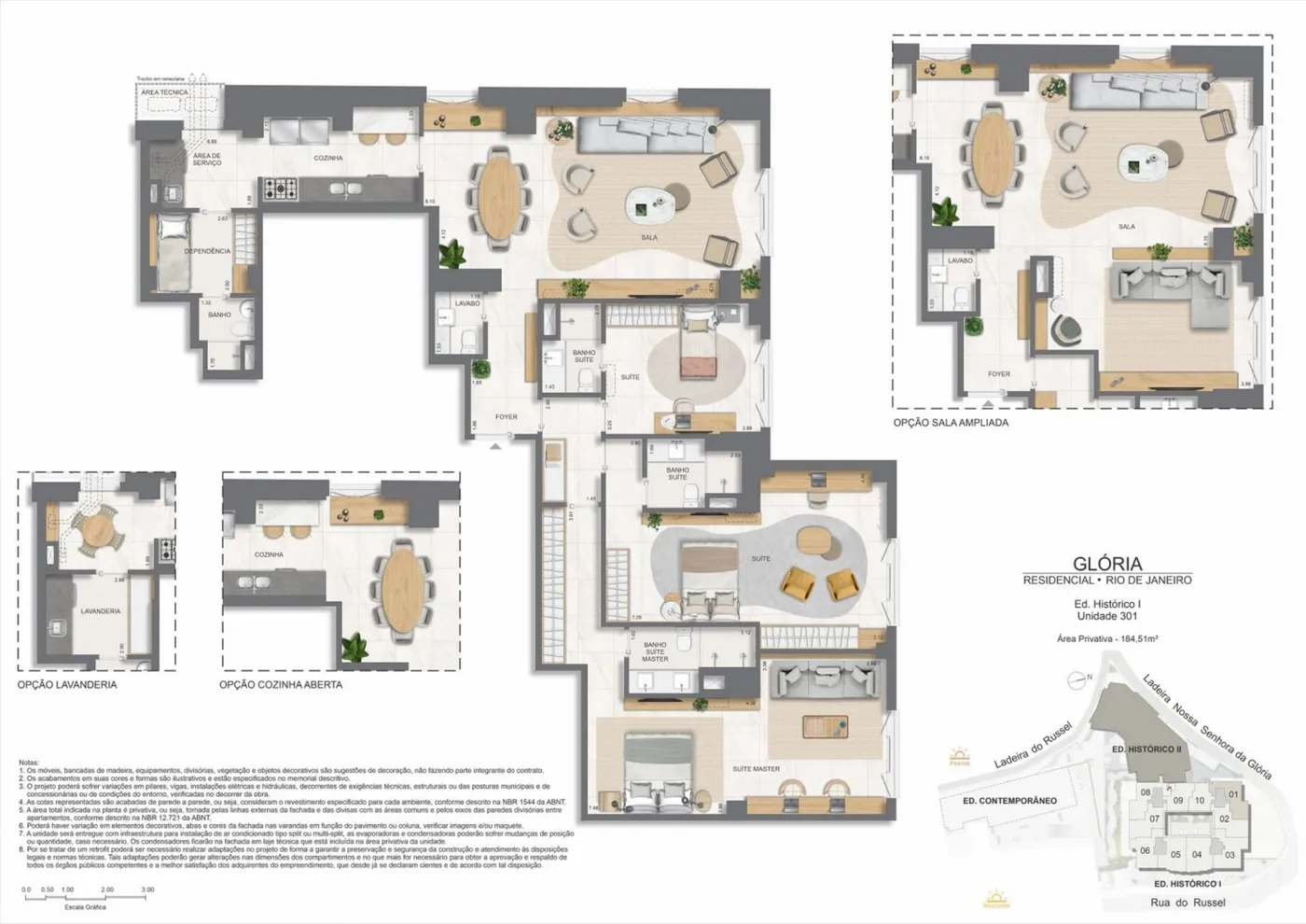 Planta do Gloria Residencial