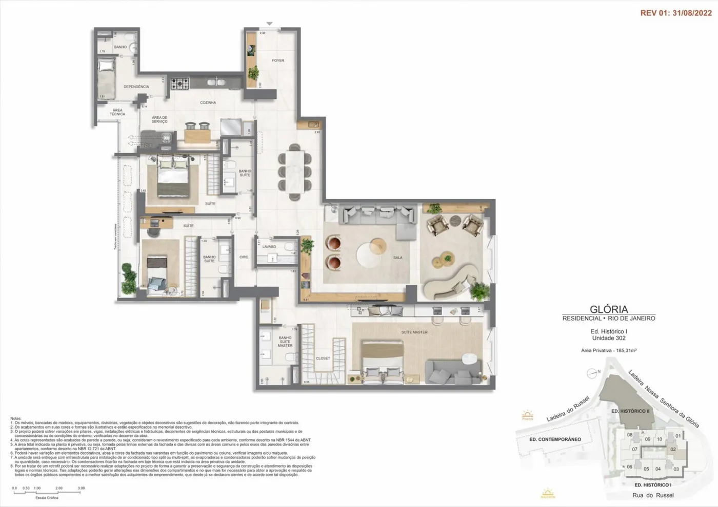 Planta do Gloria Residencial