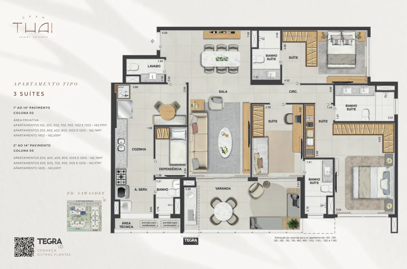 Planta do Gran Thai Leisure Residence