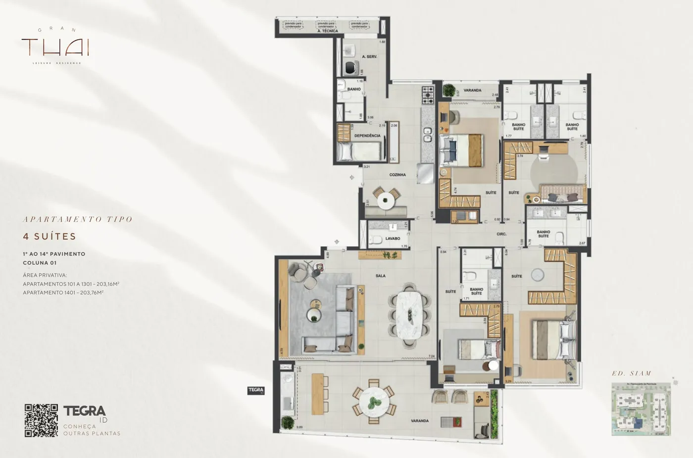 Planta do Gran Thai Leisure Residence