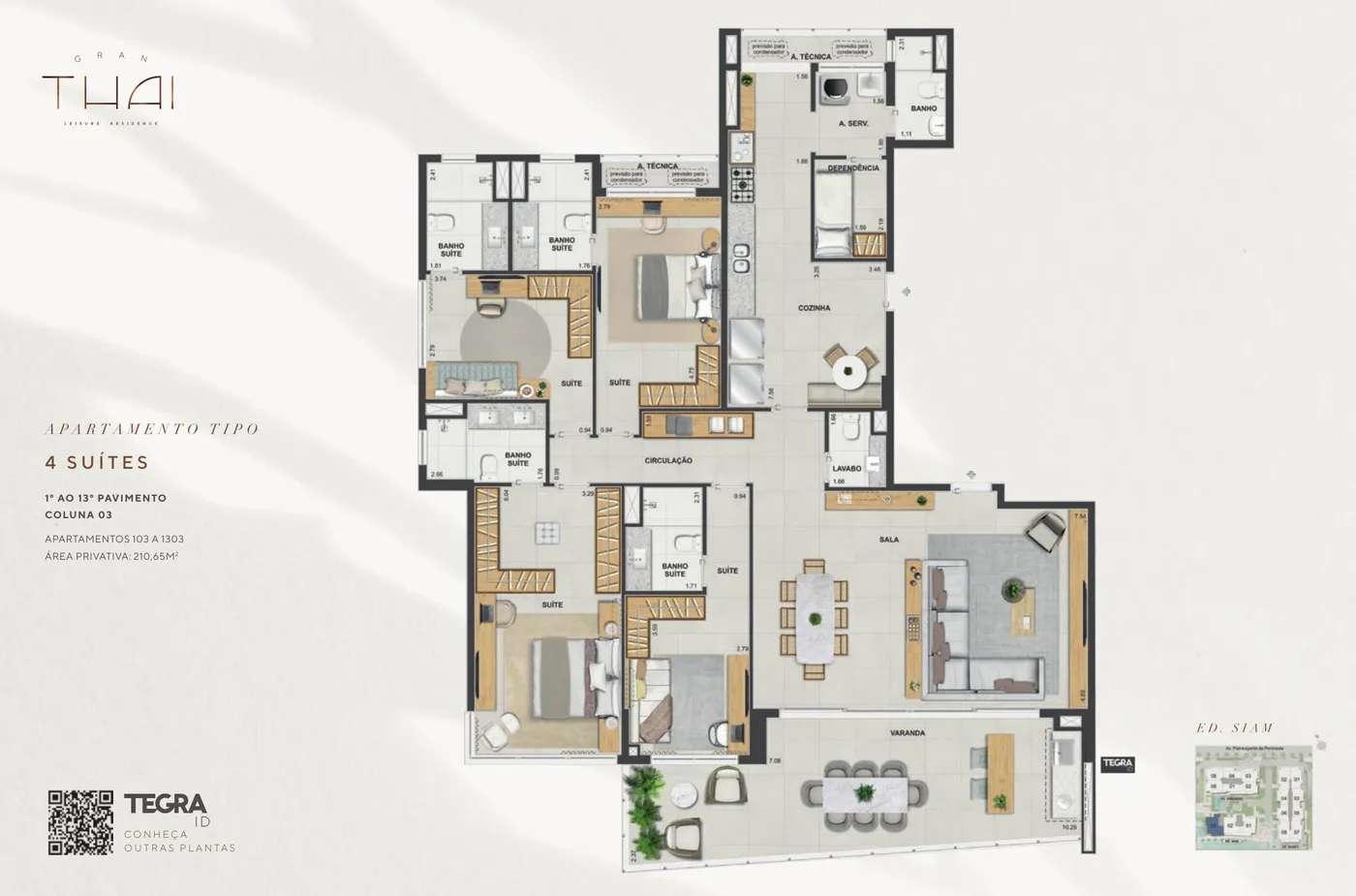 Planta do Gran Thai Leisure Residence