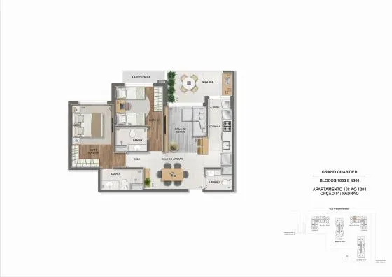 Planta do Grand Quartier