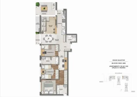 Planta do Grand Quartier