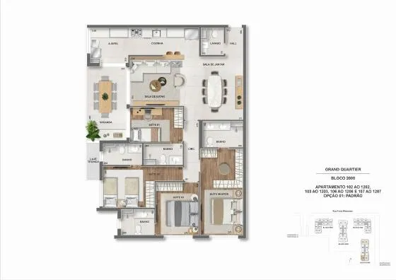 Planta do Grand Quartier