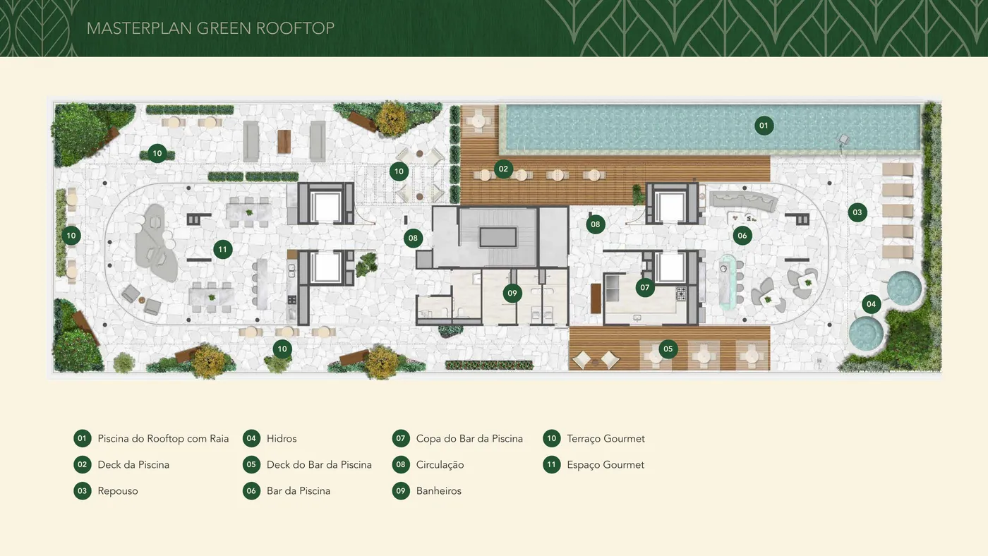 Planta do GREEN PARK BARRA