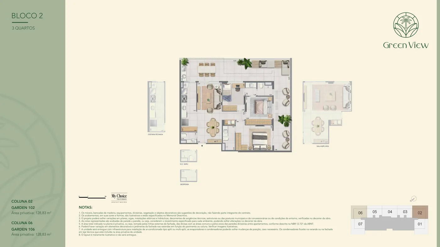 Planta do GREEN PARK BARRA