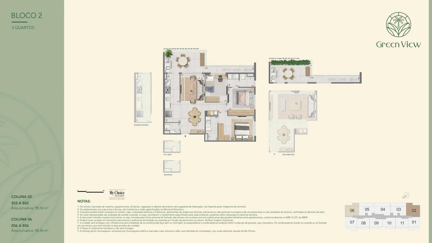 Planta do GREEN PARK BARRA