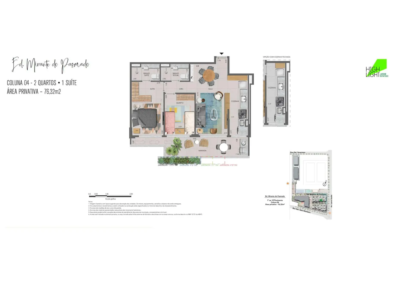 Planta do Highlight Botafogo