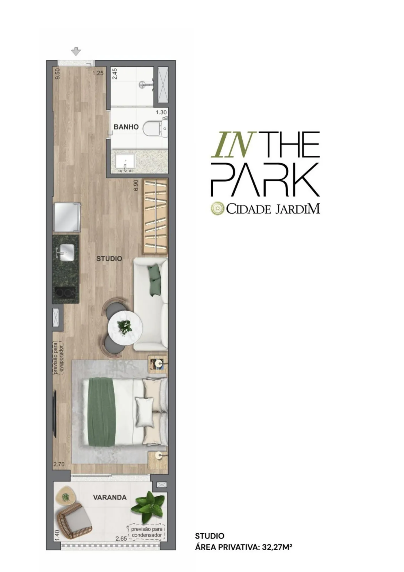 Planta do In The Park Cidade Jardim