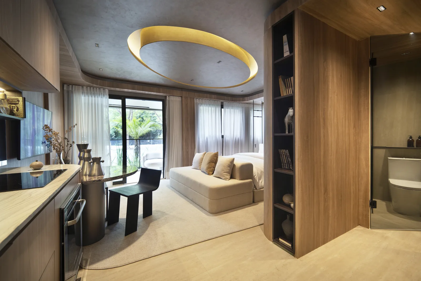 Studio ou sala e quarto no In The Park Cidade Jardim, decorado, imagem 4