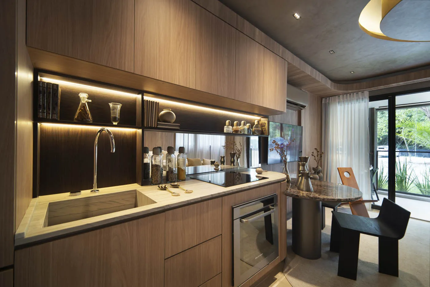 Studio ou sala e quarto no In The Park Cidade Jardim, decorado, imagem 5