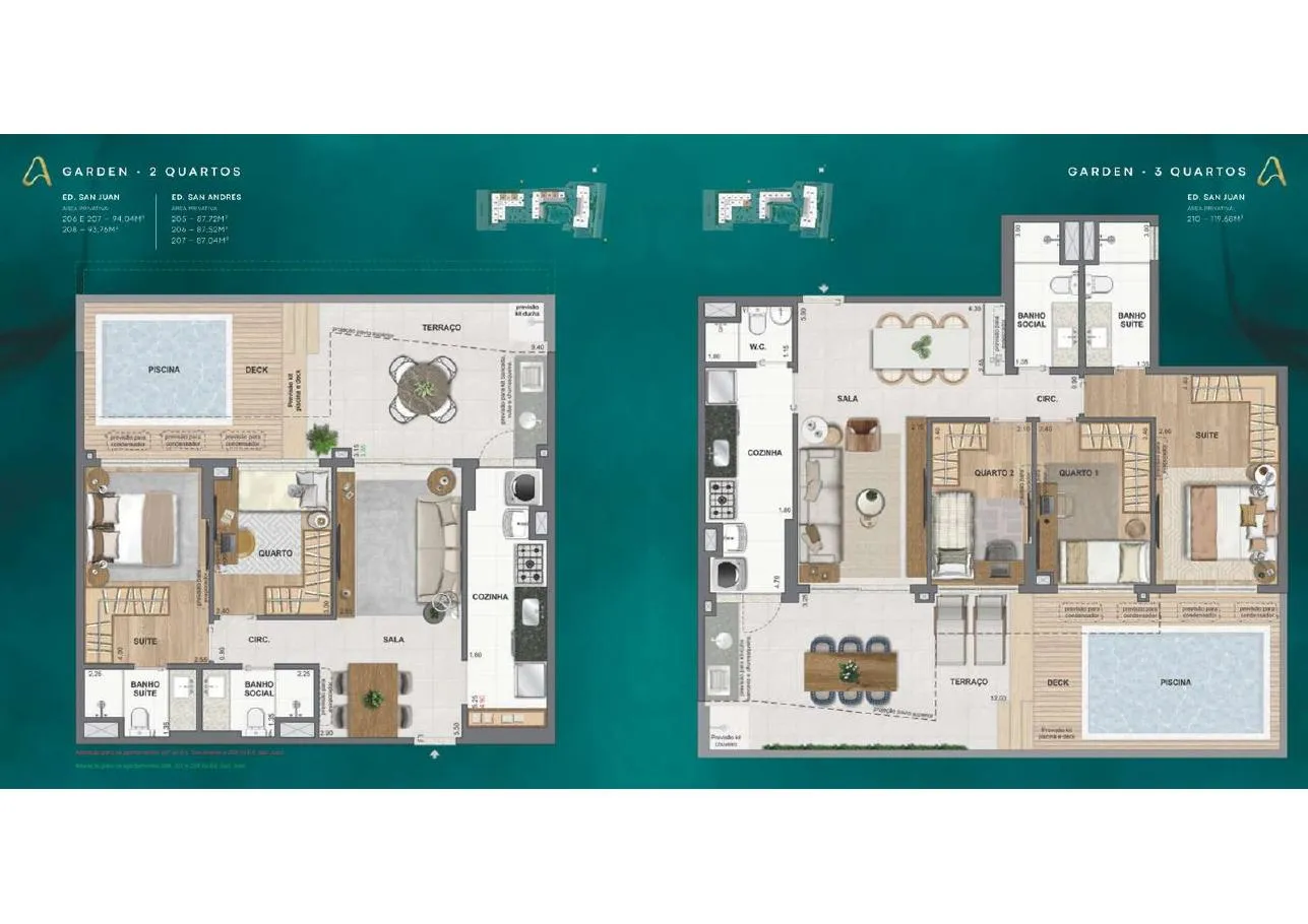 Planta do La Isla Residence Club