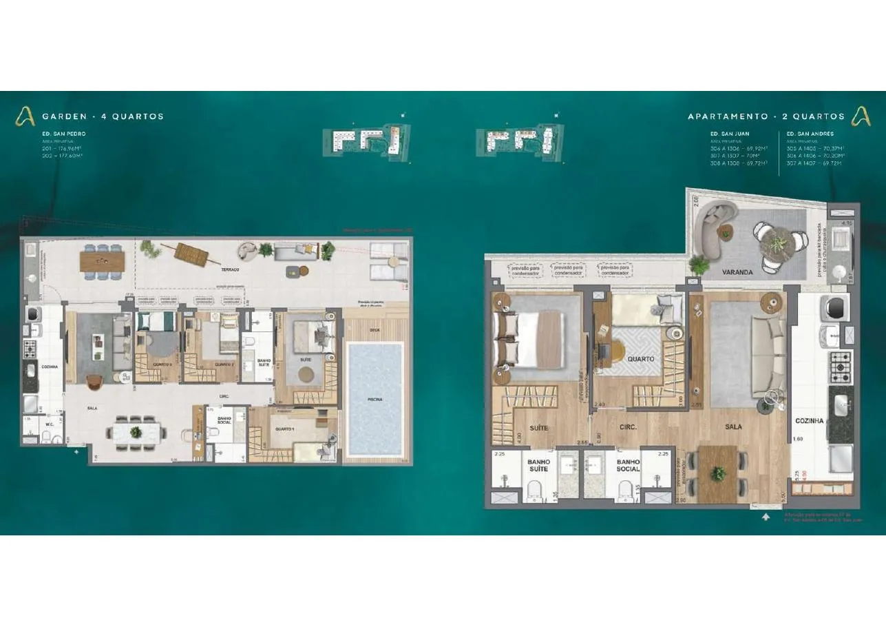 Planta do La Isla Residence Club