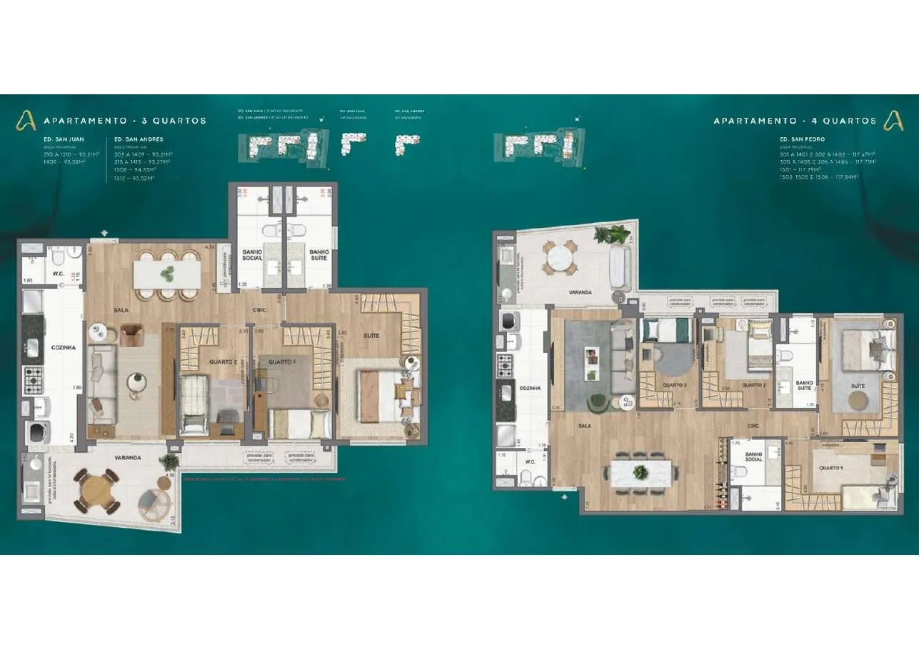 Planta do La Isla Residence Club