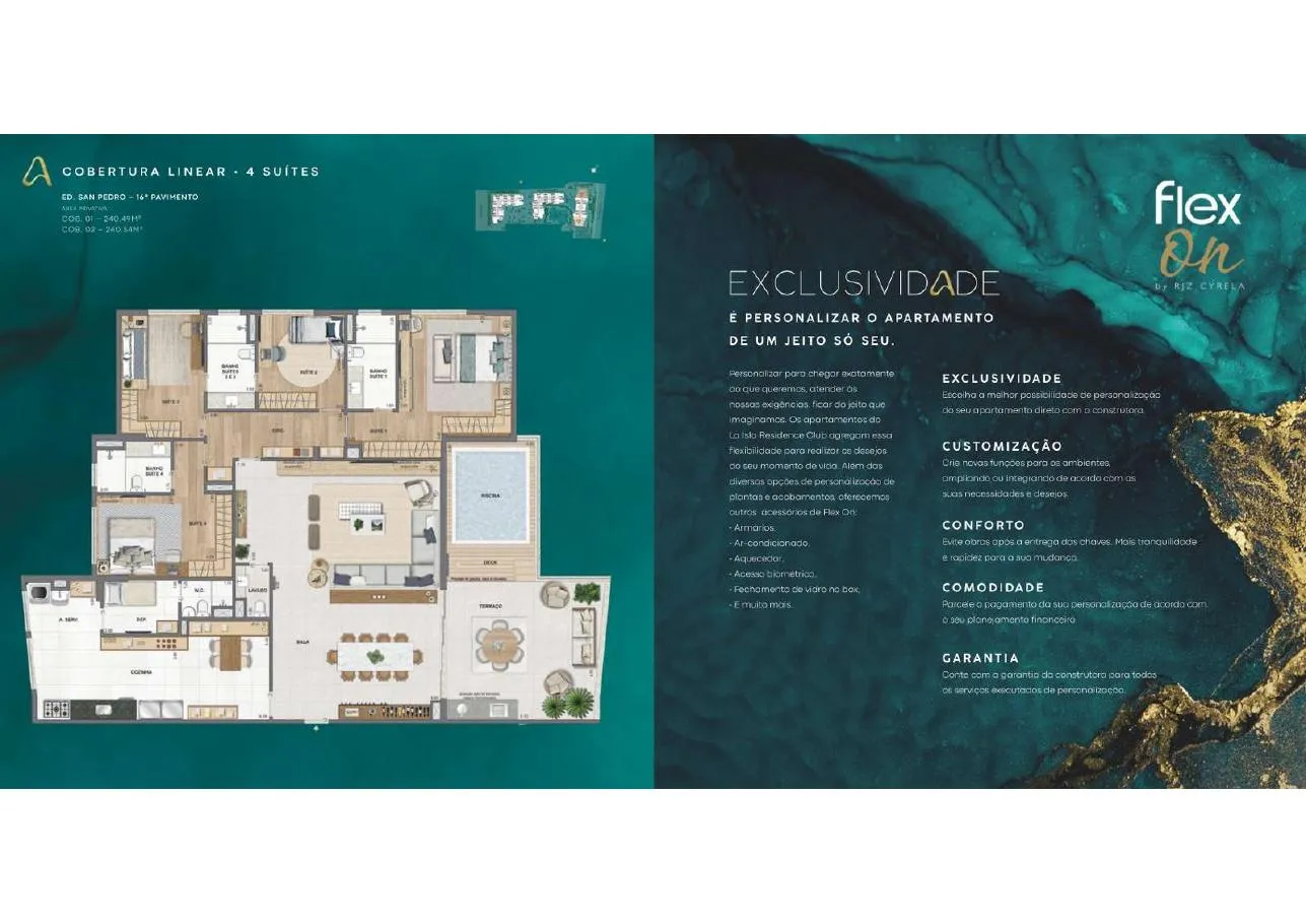 Planta do La Isla Residence Club