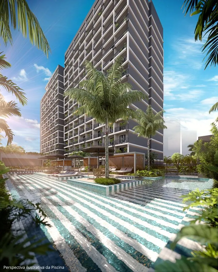 Torre e piscina do Living Full Imagine